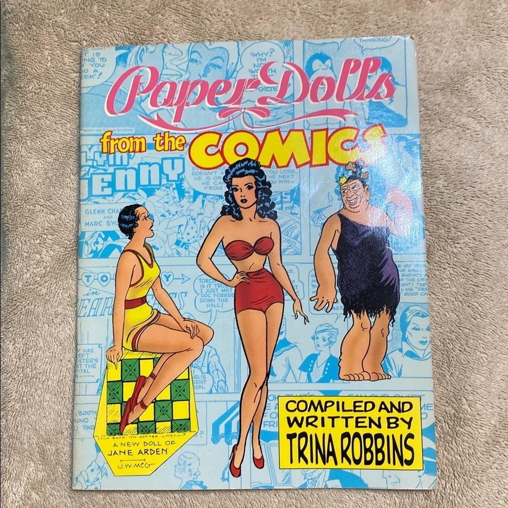 Vintage Paper Dolls From The Comics 1987 Trina Roberts Signed by Author Pin Ups